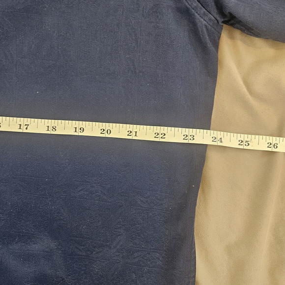 Robert Graham Mens Flip Cuff Button Down Shirt Size XL Paisley Print Navy - Picture 11 of 13